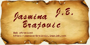 Jasmina Brajović vizit kartica